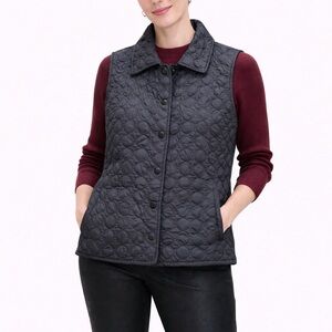 Juli Women's Quilted Black Vest